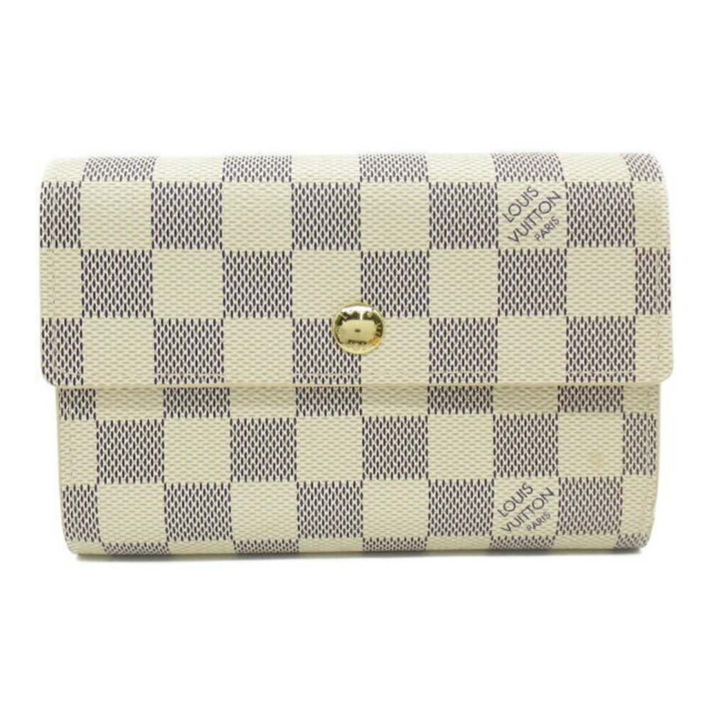 Louis Vuitton Portefeuille Wallet Alexandra Trifold Azur White Wallet